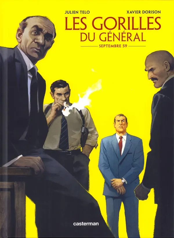 Okładka komiksu „Les gorilles du Général” Xaviera Dorisona i Juliena Telo