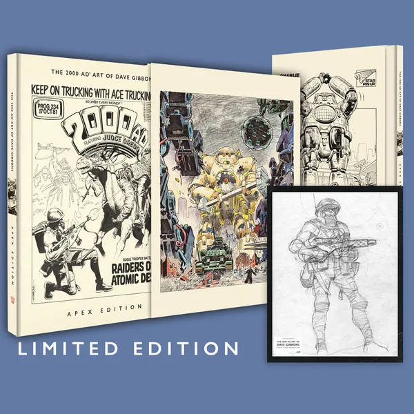 Rebellion zapowiada monumentalny album z pracami Dave’a Gibbonsa dla „2000 AD”