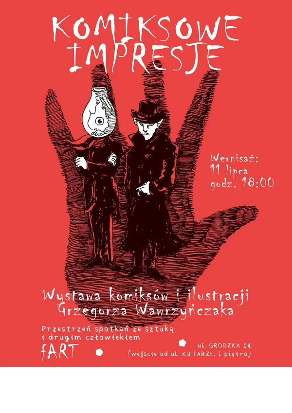 „Komiksowe impresje” Grzegorza Wawrzyńczaka w przestrzeni FART