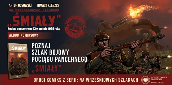 IPN wydał nowy komiks o pociągu pancernym „Śmiały”. Można go pobrać za darmo