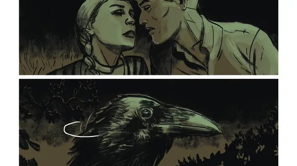 Przykładowe plansze komiksu „Złote serce” Łukasza Godlewskiego