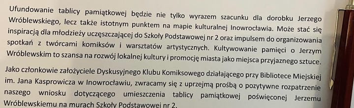 Chcą tablicy pamiątkowej poświęconej Jerzemu Wróblewskiemu